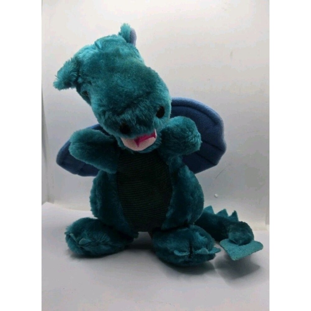 Dakin 1983 Teal Dragon Plush